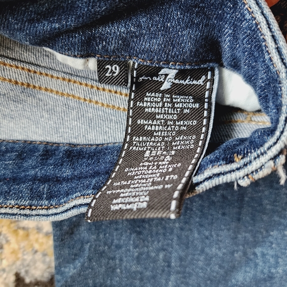 7 for all mankind kimmie high rise cropped jeans size 29 - Picture 8 of 16